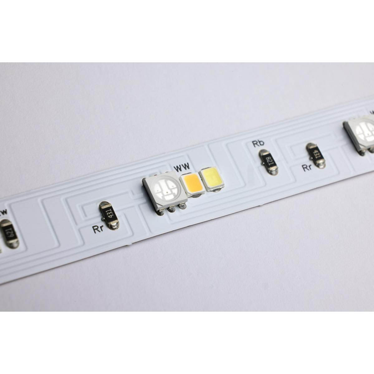 Dimension Plus LED Smart Tape Light Kit, 16Ft Reel, RGB + Tunable White, 24V, Plug Connection - Bees Lighting
