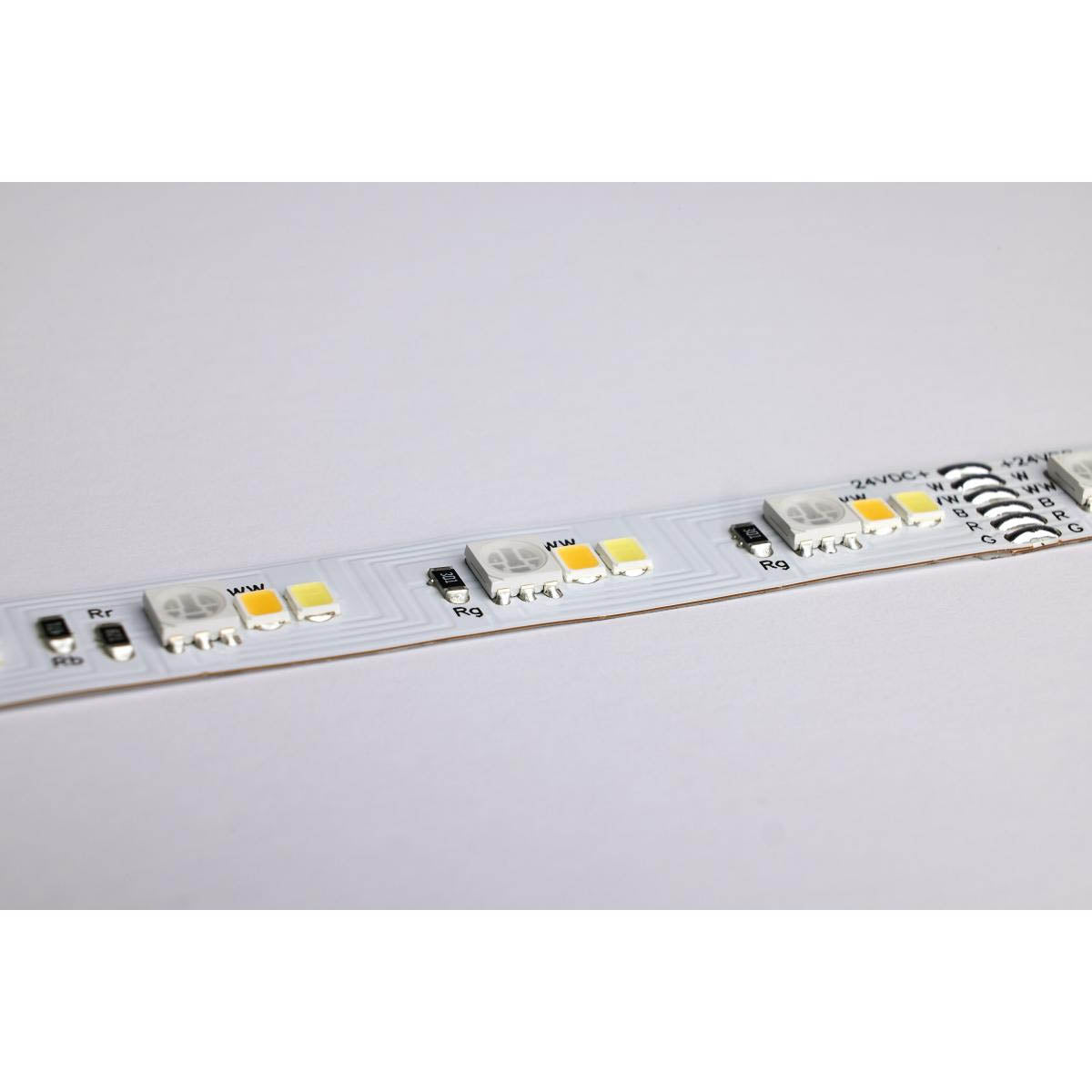 Dimension Pro LED Smart Tape Light Kit, 64Ft Reel, RGB + Tunable White, 24V, Plug Connection - Bees Lighting