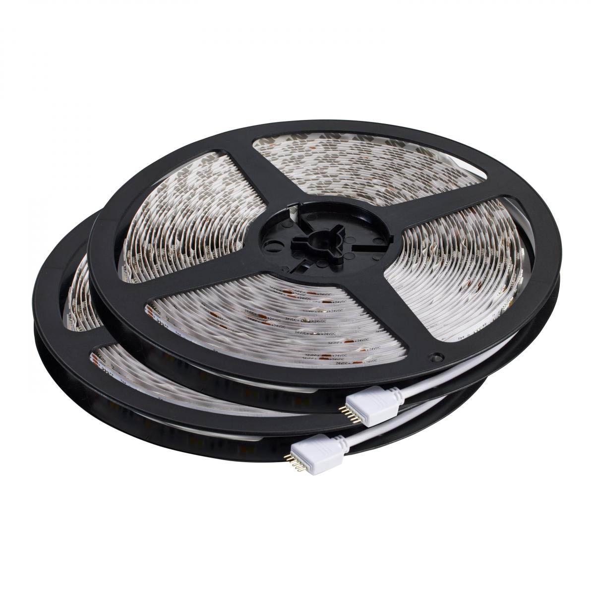 Dimension Pro LED Smart Tape Light Kit, 64Ft Reel, RGB + Tunable White, 24V, J-Box Connection - Bees Lighting