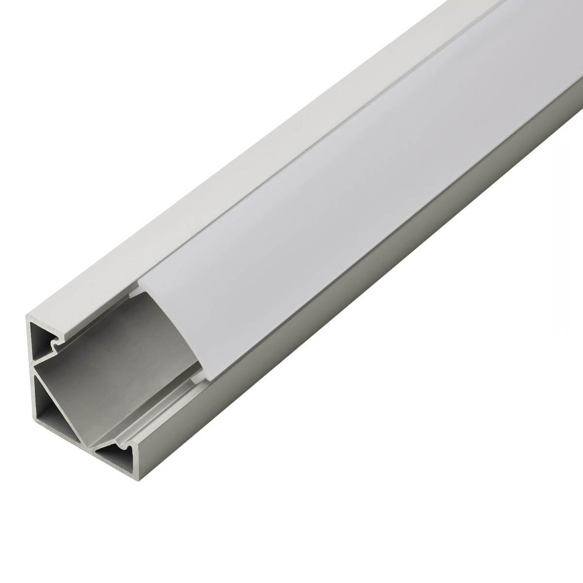 45° Angled Aluminum Tape Channel for Satco Dimension Series - Bees Lighting