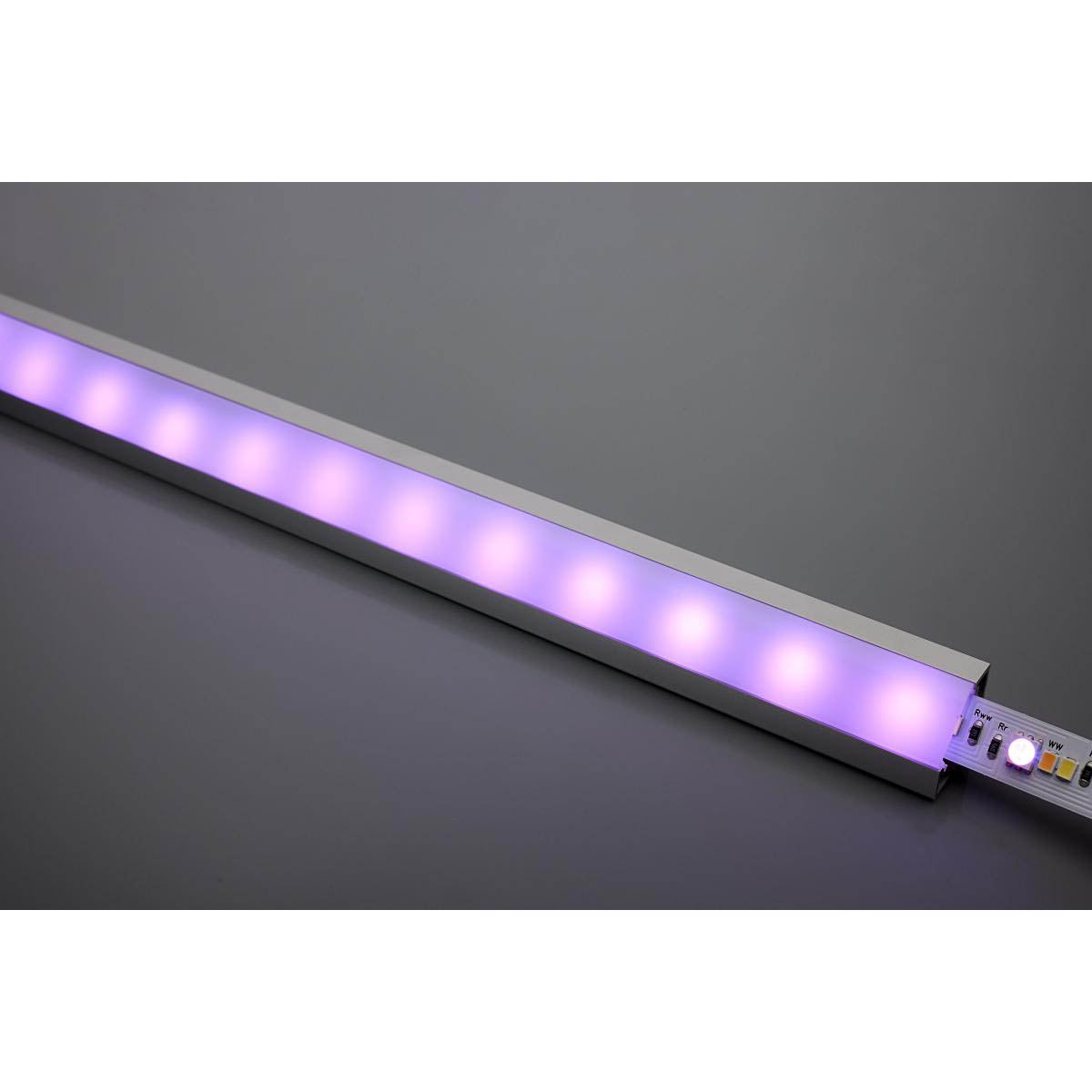 40in. Dimension 45° Angled Aluminum Tape Channel - Bees Lighting