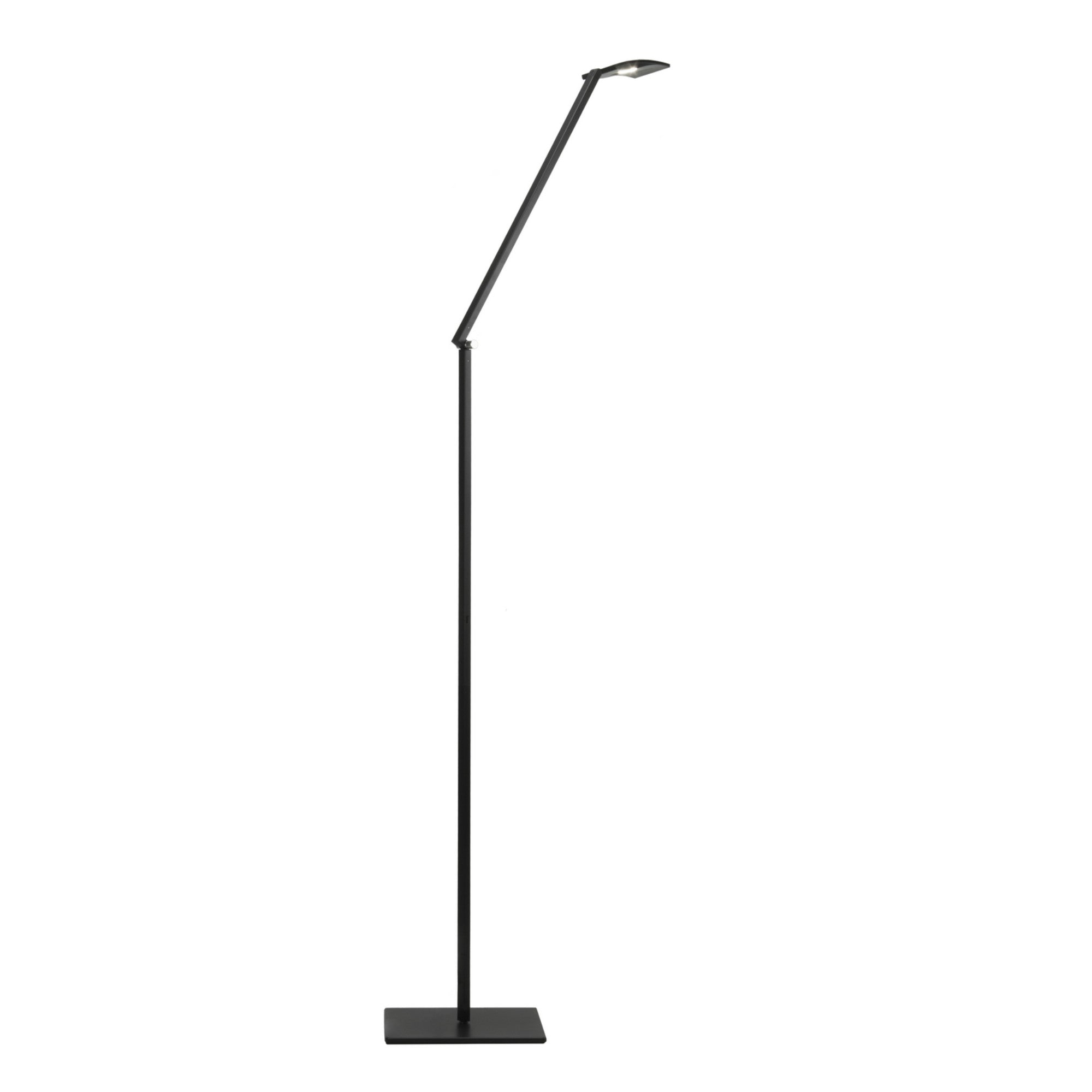 Mosso Pro Black Transitional Boom Arm LED Floor Lamp with USB Port - Bees Lighting