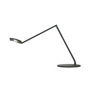 Mosso Pro Metallic Black Contemporary LED Desk Lamp with Table Base and USB Port - Bees Lighting