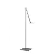 Mosso Pro Silver Transitional Boom Arm LED Floor Lamp with USB Port - Bees Lighting