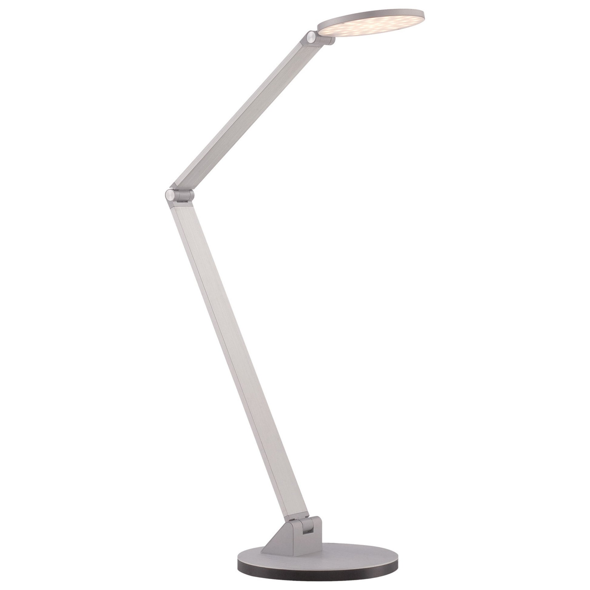 Task Portables LED Table Lamp, Chiseled Nickel Finish - Bees Lighting