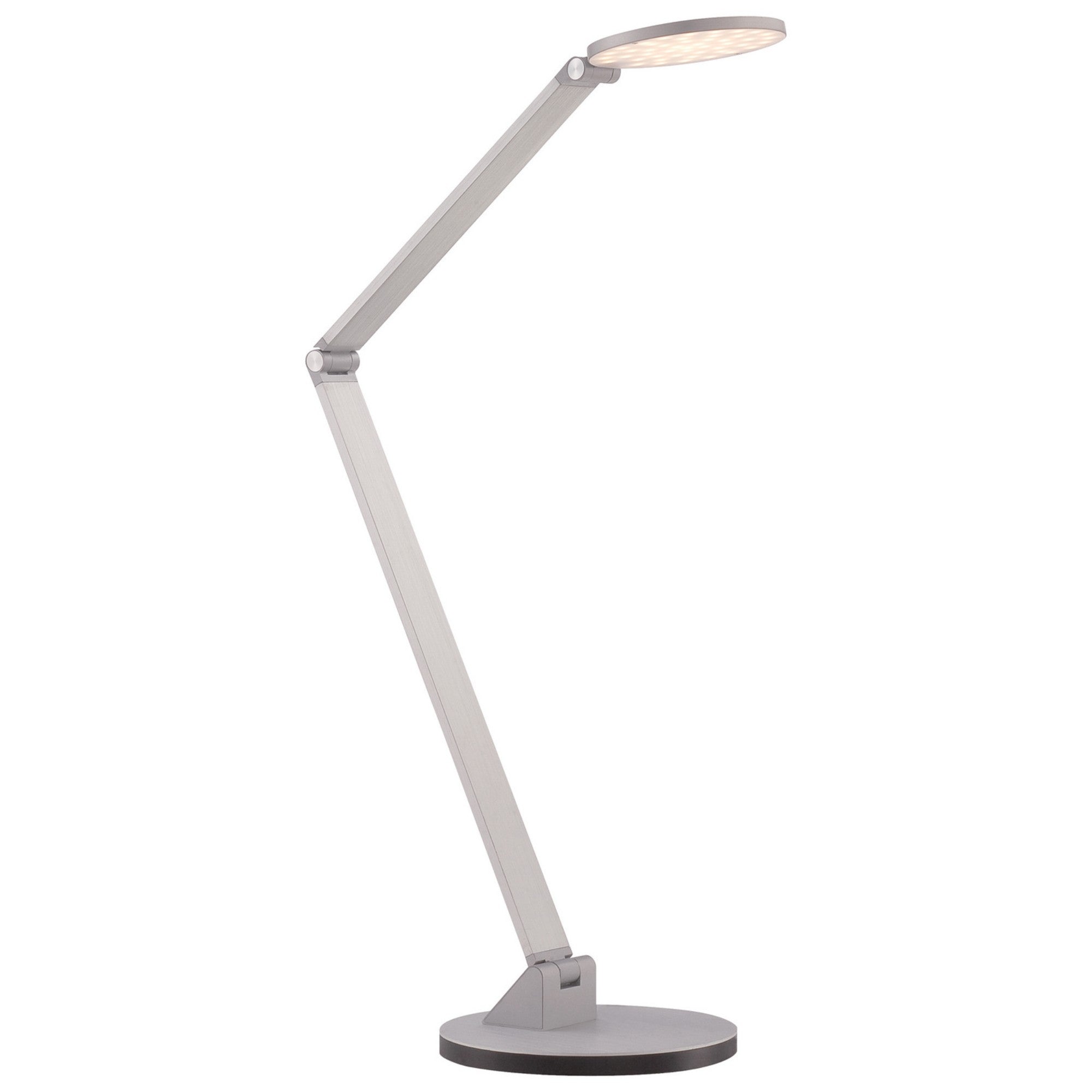 Task Portables LED Table Lamp, Chiseled Nickel Finish - Bees Lighting