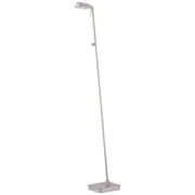 George's Reading Room 51" LED Floor Lamp, Brushed Nickel Finish - Bees Lighting