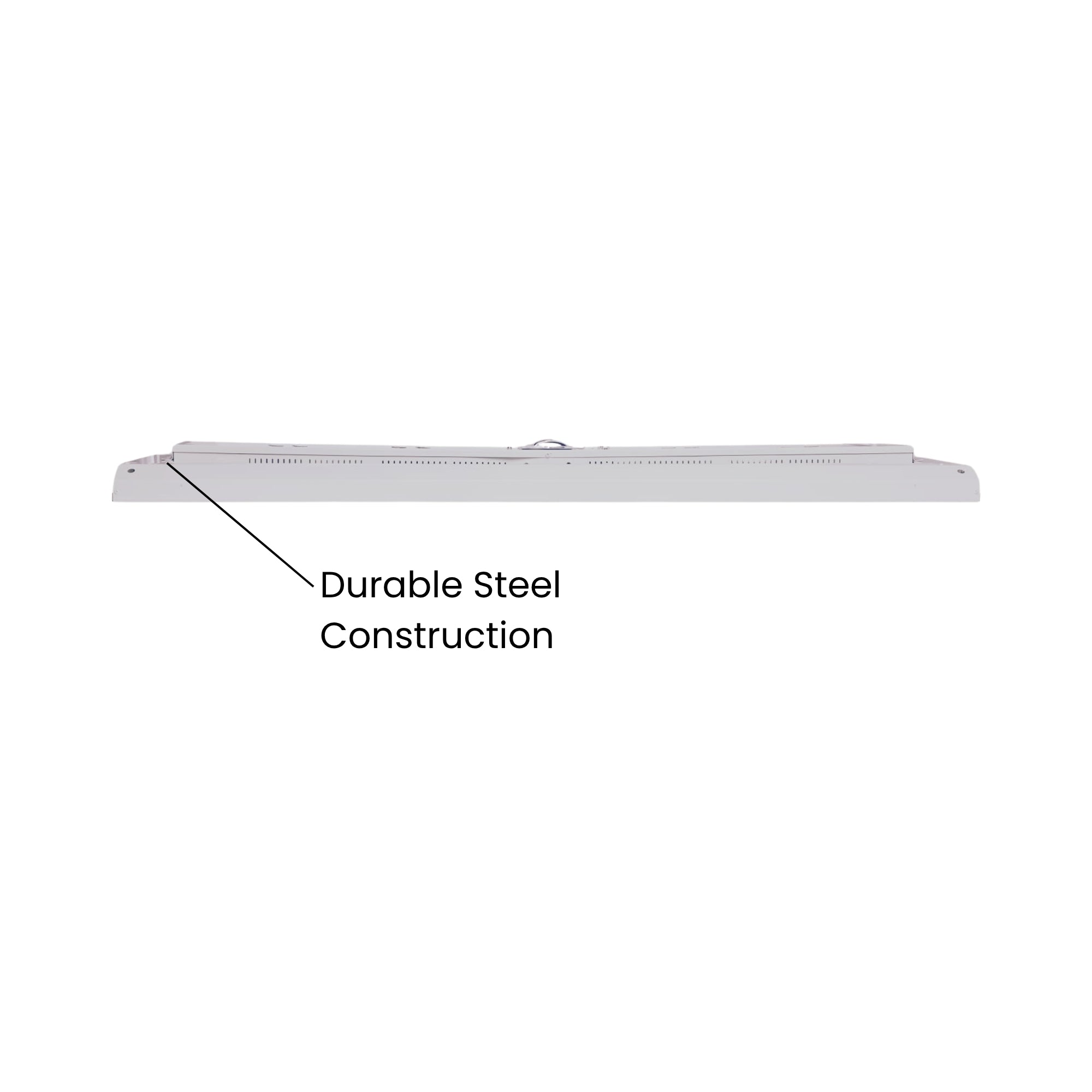 Satco|Nuvo 65-1040 4-Foot Selectable LED Linear High Bay, 30000/22500/15000 Lumens, 200W/150W/100W, 35K/4K/5K, 120-277V, Suspended White