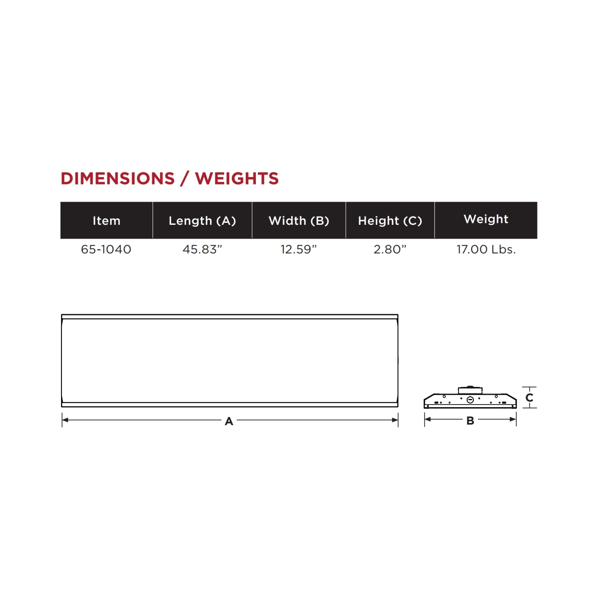 Satco|Nuvo 65-1040 4-Foot Selectable LED Linear High Bay, 30000/22500/15000 Lumens, 200W/150W/100W, 35K/4K/5K, 120-277V, Suspended White