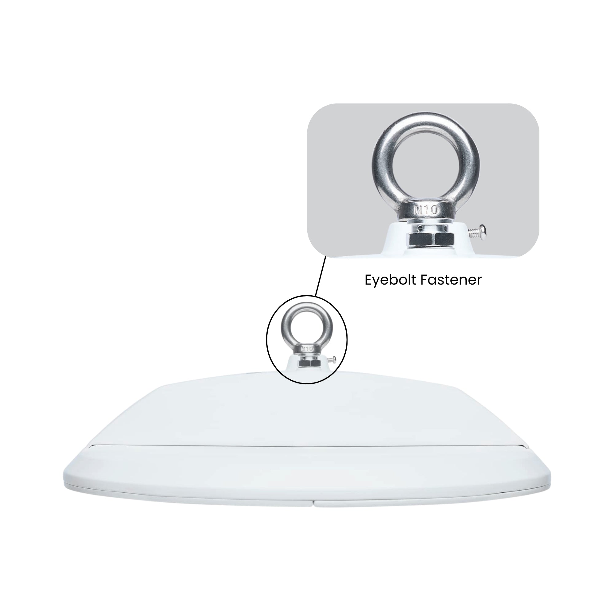Satco|Nuvo Washdown Round High Bay 30000lm 200W/150W/100W Selectable CCT 120-277V White