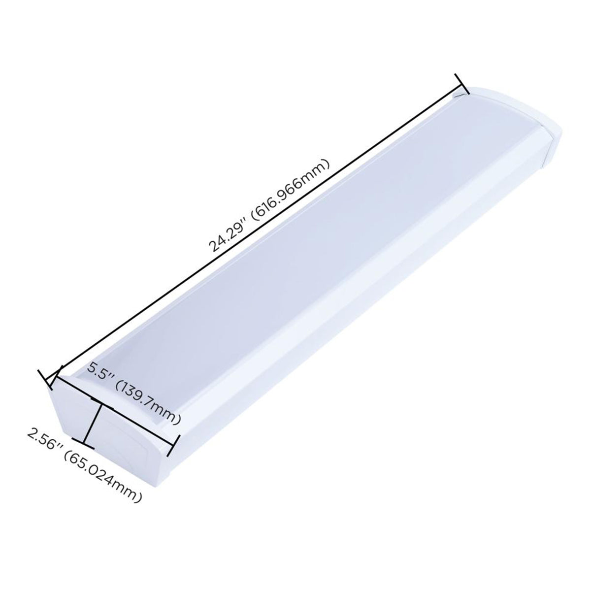 2ft LED Ceiling Wrap, 20W, 1650 Lumens, Selectable CCT, 120-277V - Bees Lighting