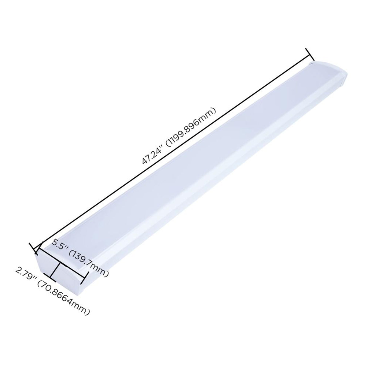 4ft LED Ceiling Wrap, 39W, 3400 Lumens, Selectable CCT, 120-277V - Bees Lighting