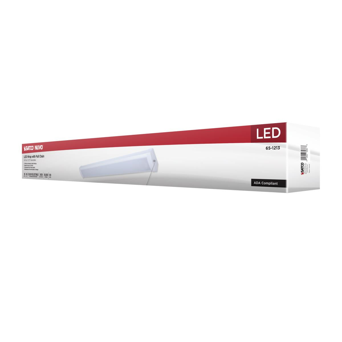4ft LED Ceiling Wrap, 39W, 3400 Lumens, Selectable CCT, On/Off Pull Chain, 120V - Bees Lighting