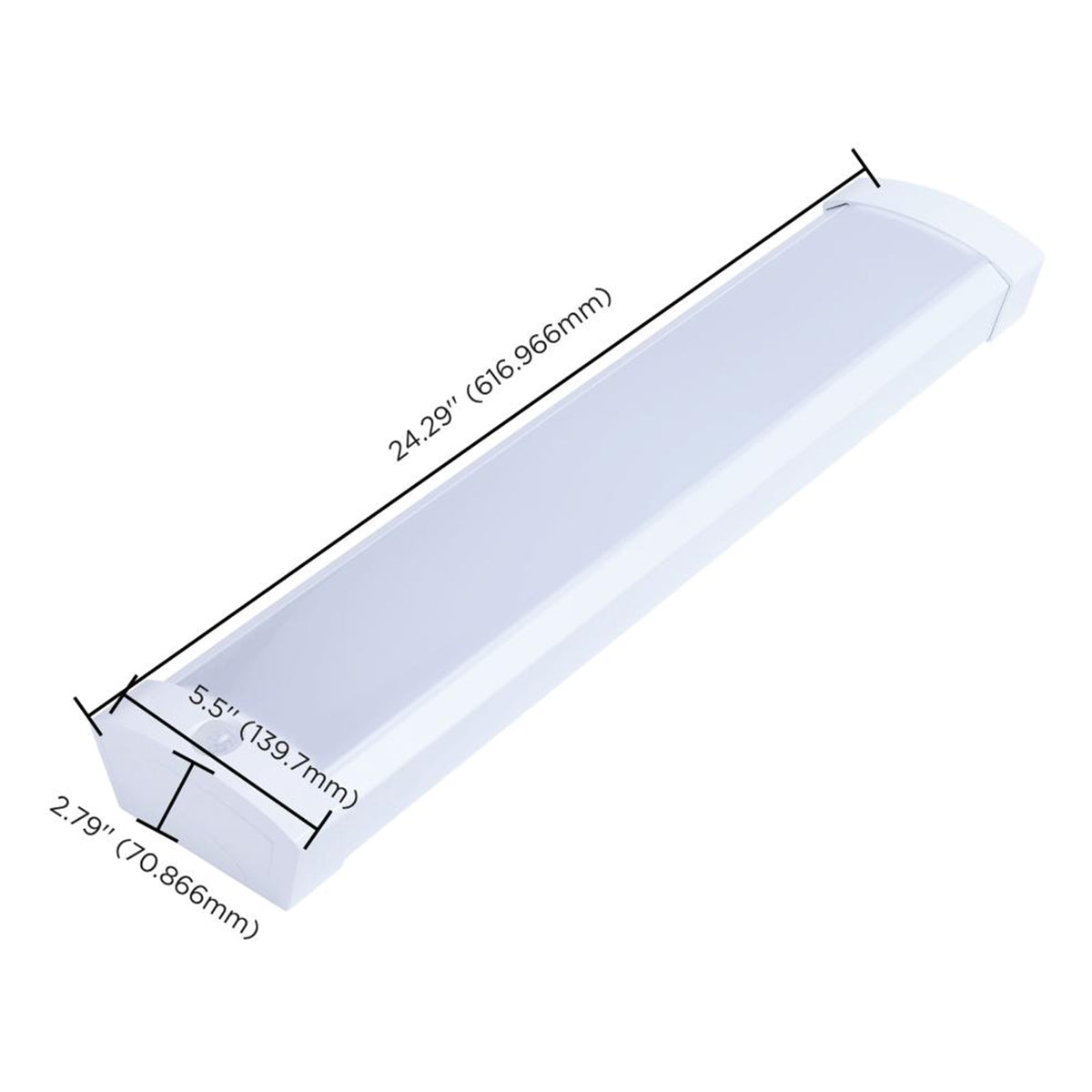 2ft LED Ceiling Wrap, 20W, 1650 Lumens, Selectable CCT, Motion Sensor, 120-277V - Bees Lighting