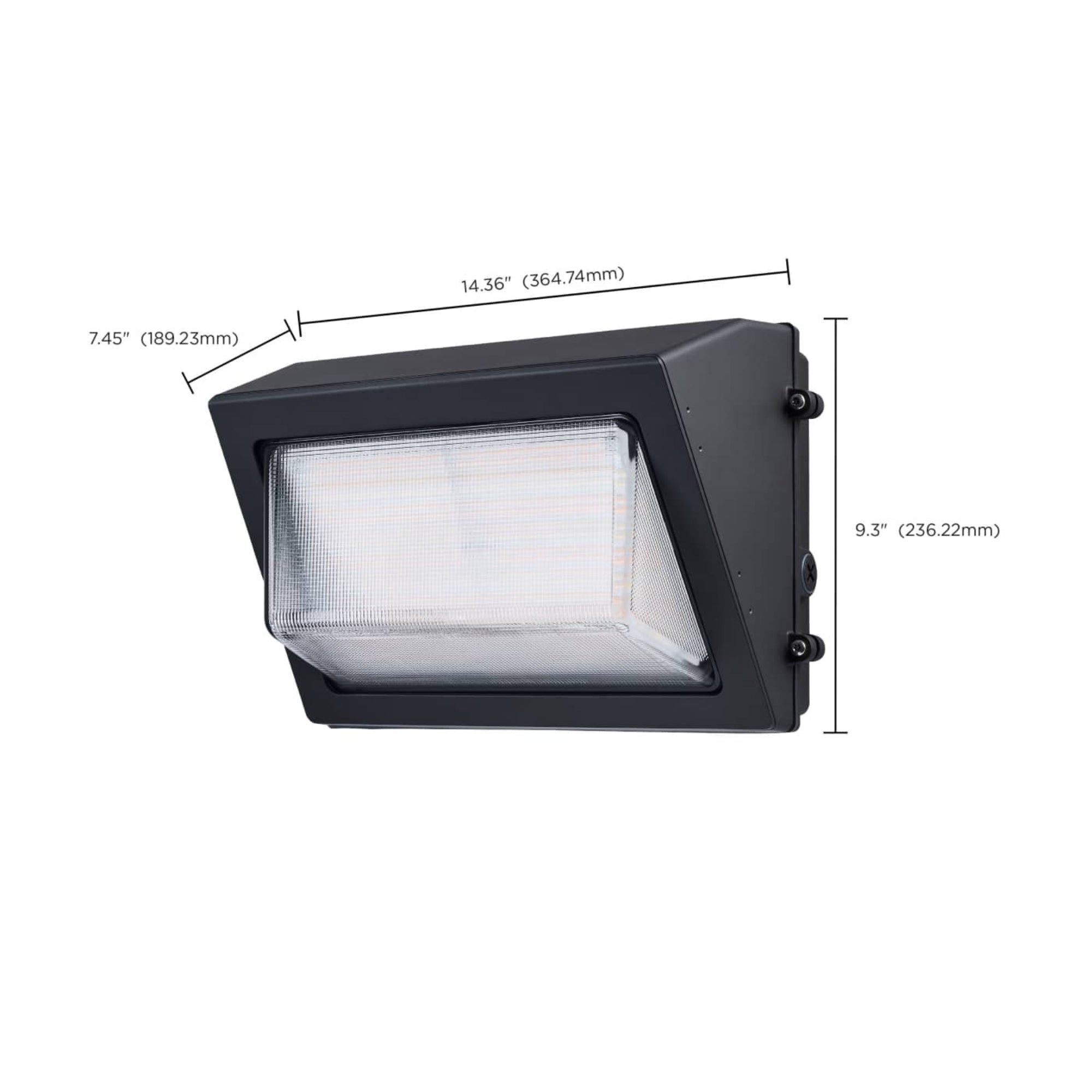 Satco|Nuvo 65-1500 Beam Selectable LED Wall Pack, 9193 Lumens, 60W/40W/29W, 3K/4K/5K, 120-347V, Bronze
