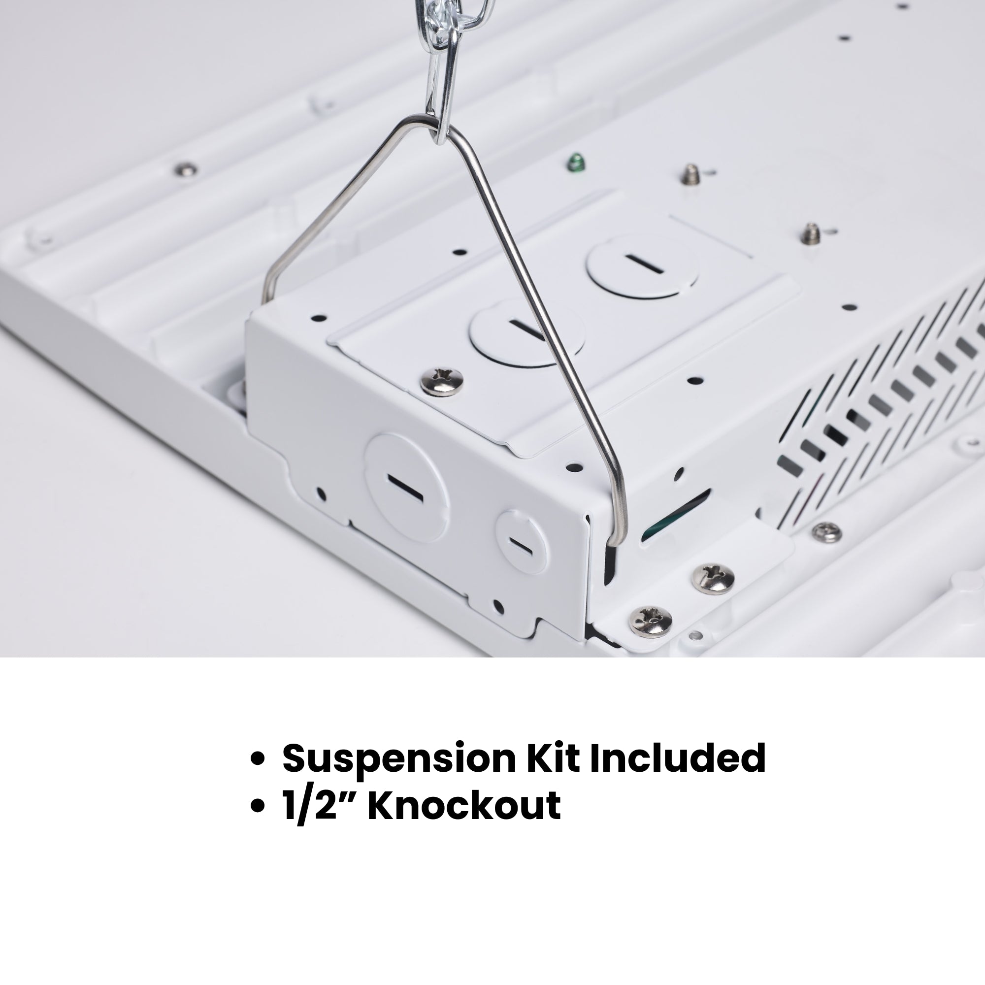 Satco|Nuvo Beam Selectable LED Linear High Bay 24200lm 160W/135W/120W Selectable CCT 120-347V Suspended White