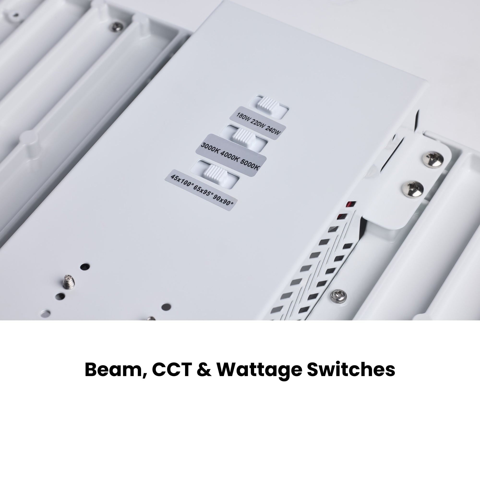 Satco|Nuvo Beam Selectable LED Linear High Bay 38000lm 240W/220W/180W Selectable CCT 120-347V Suspended White