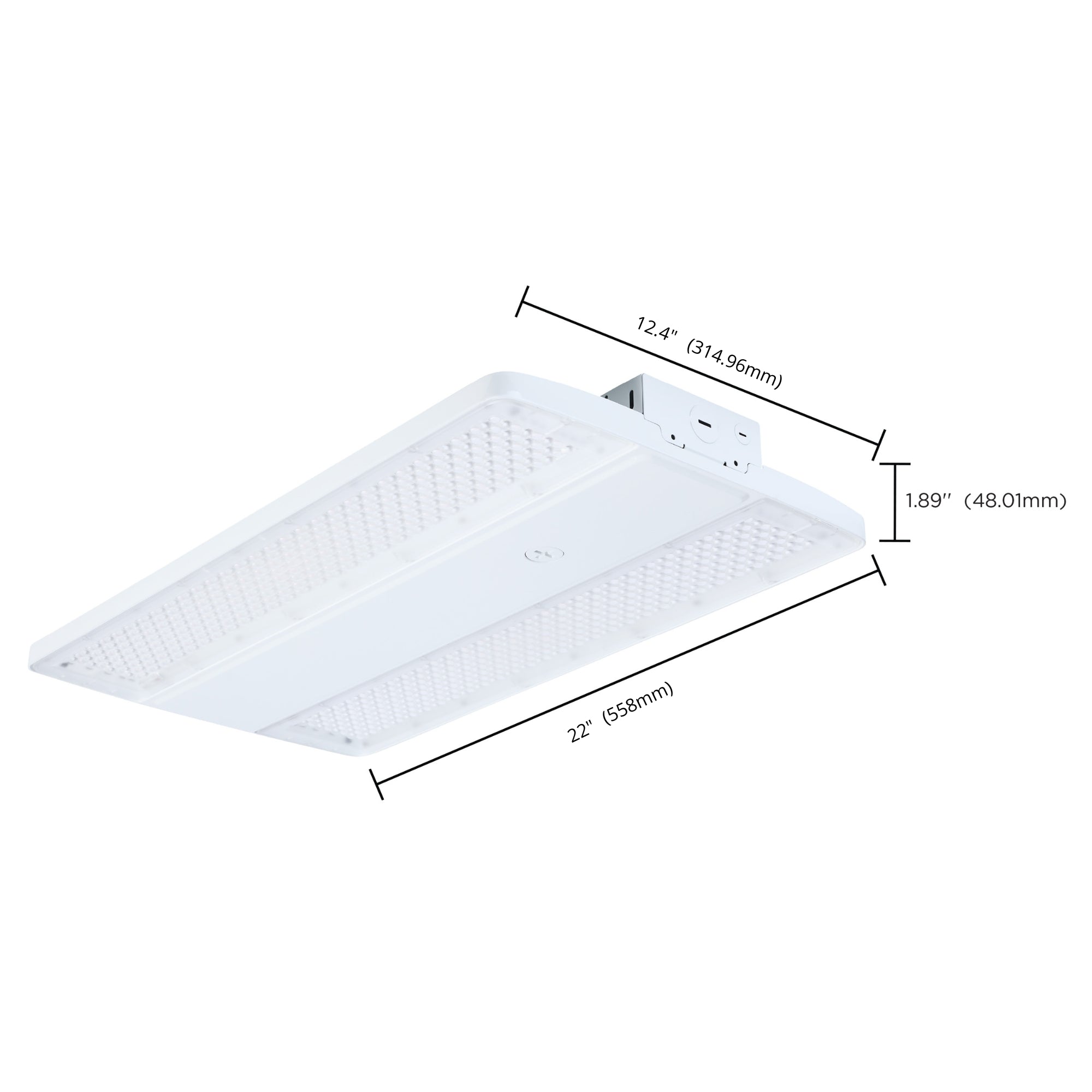 Satco|Nuvo Beam Selectable LED Linear High Bay 48500lm 320W/295W/255W Selectable CCT 120-347V Suspended White