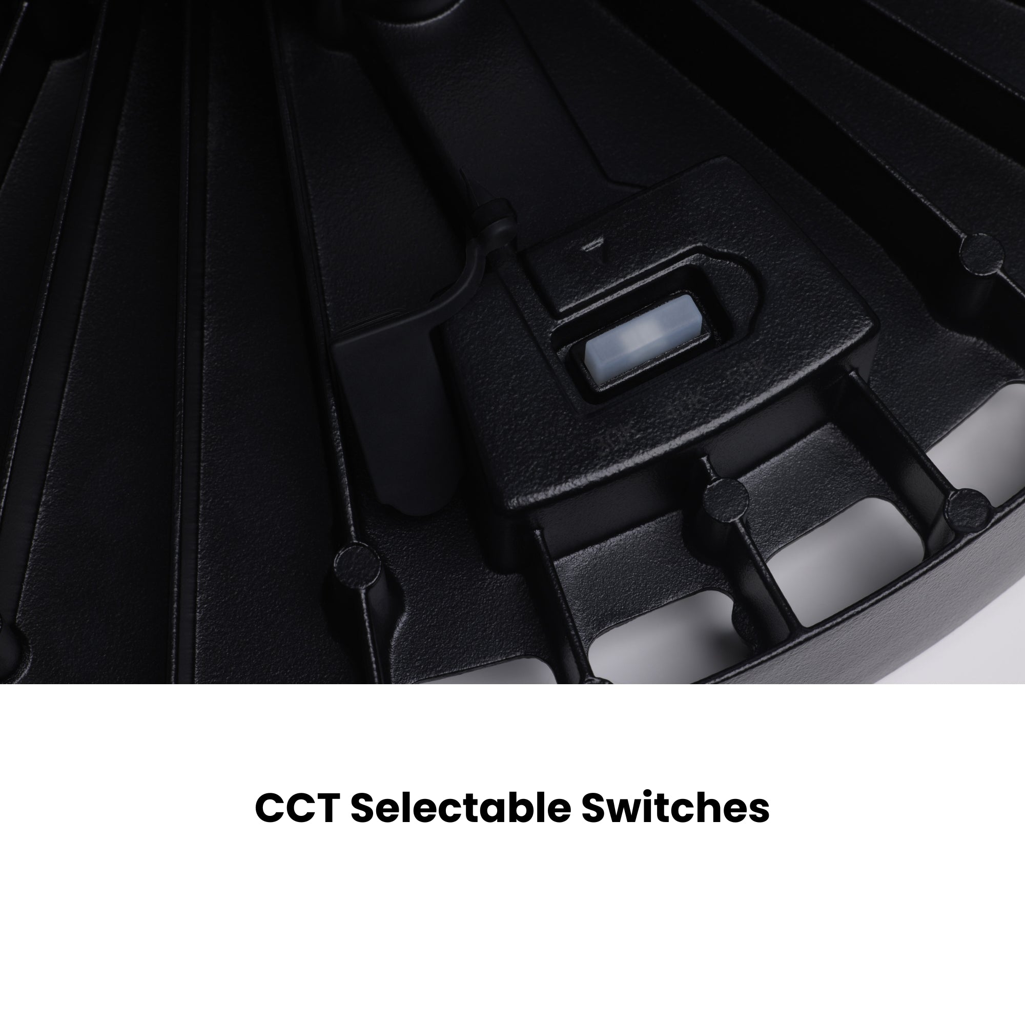 Satco|Nuvo Beam Selectable LED Round High Bay 20000lm 120W/100W/80W Selectable CCT 120-347V Suspended Black