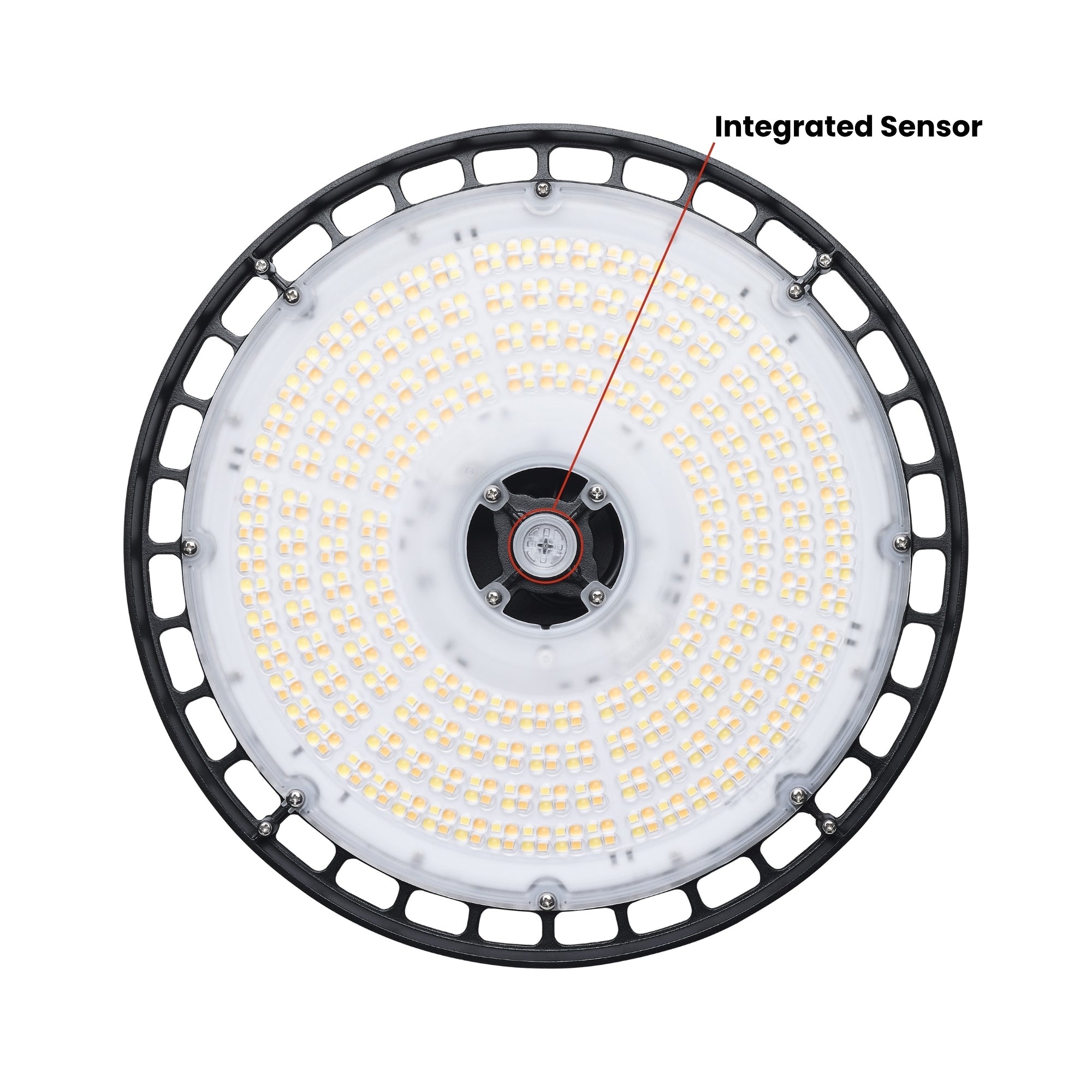 Satco|Nuvo Beam Selectable LED Round High Bay 38000lm 240W/200W/150W Selectable CCT 120-347V Suspended Black