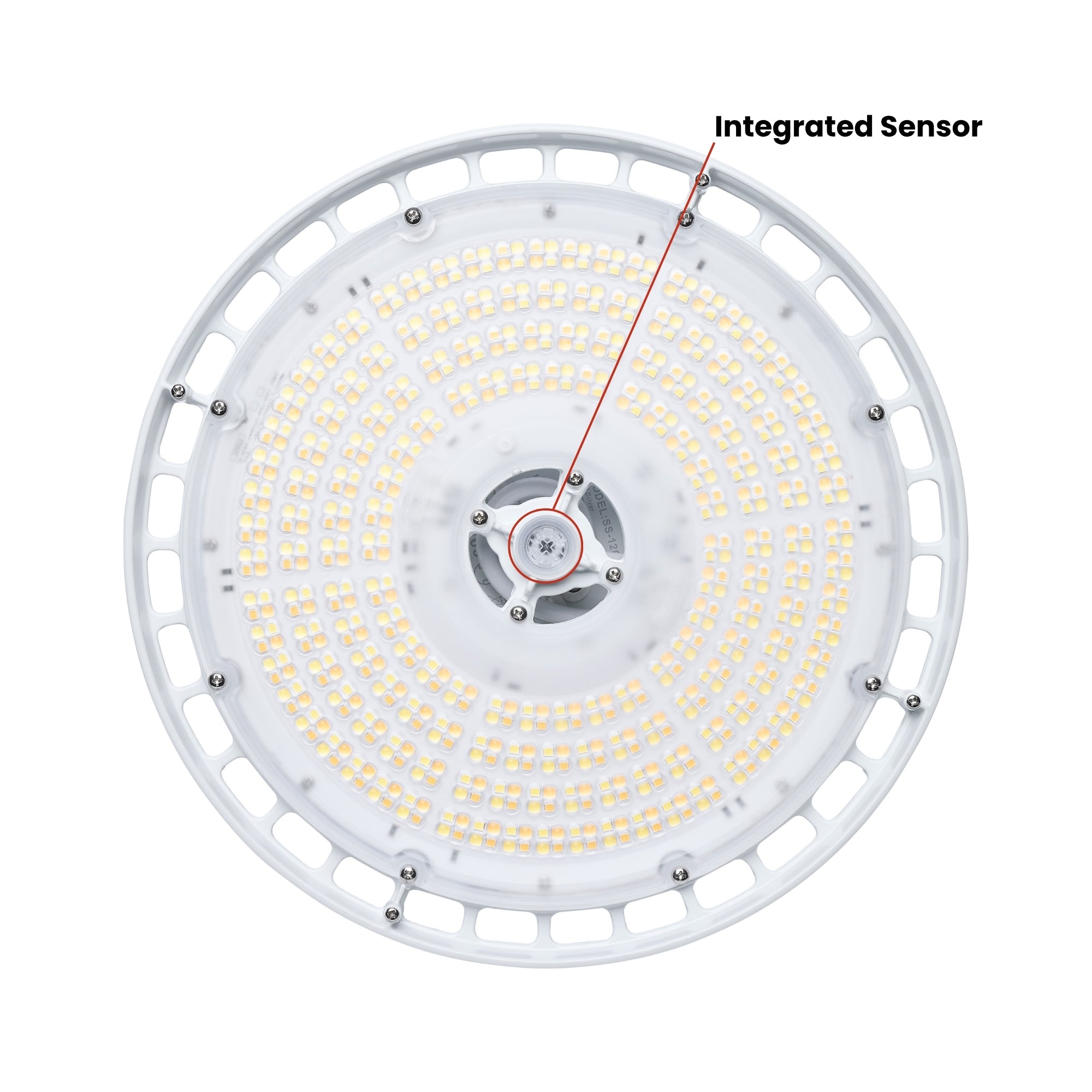 Satco|Nuvo Beam Selectable LED Round High Bay 20000lm 120W/100W/80W Selectable CCT 120-347V Suspended White
