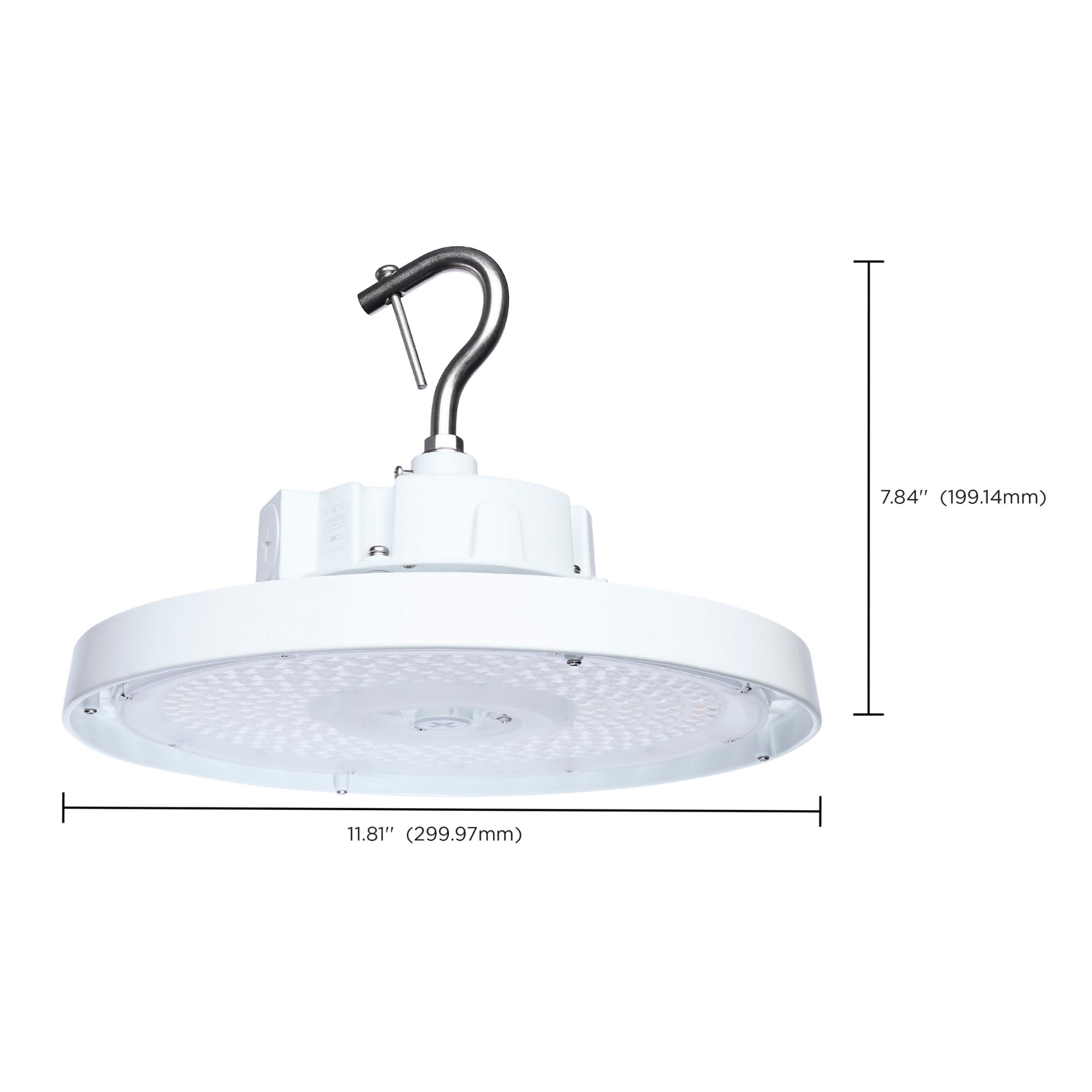 Satco|Nuvo Beam Selectable LED Round High Bay 20000lm 120W/100W/80W Selectable CCT 120-347V Suspended White