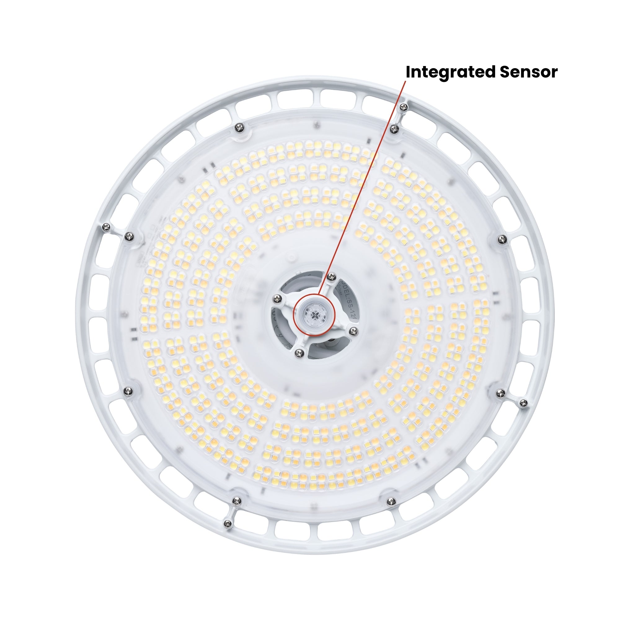 Satco|Nuvo Beam Selectable LED Round High Bay 38000lm 240W/200W/150W Selectable CCT 120-347V Suspended White