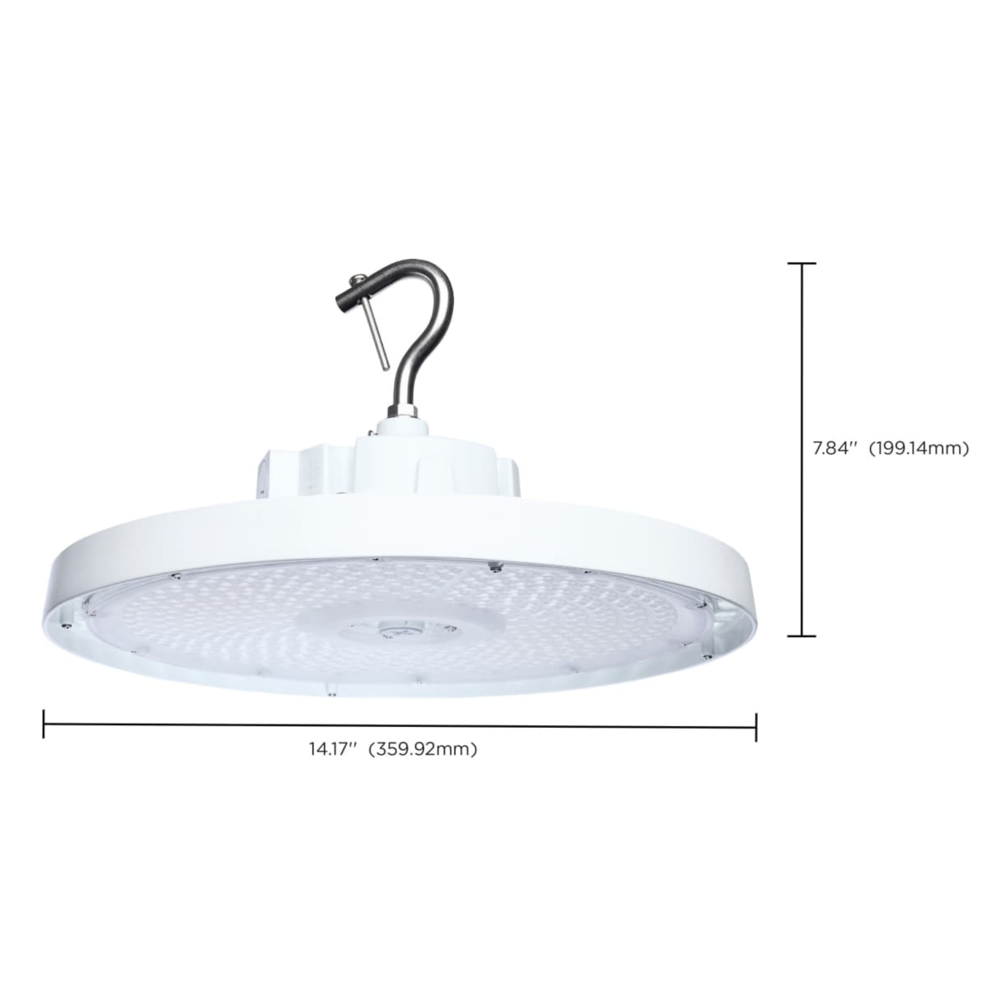 Satco|Nuvo Beam Selectable LED Round High Bay 38000lm 240W/200W/150W Selectable CCT 120-347V Suspended White
