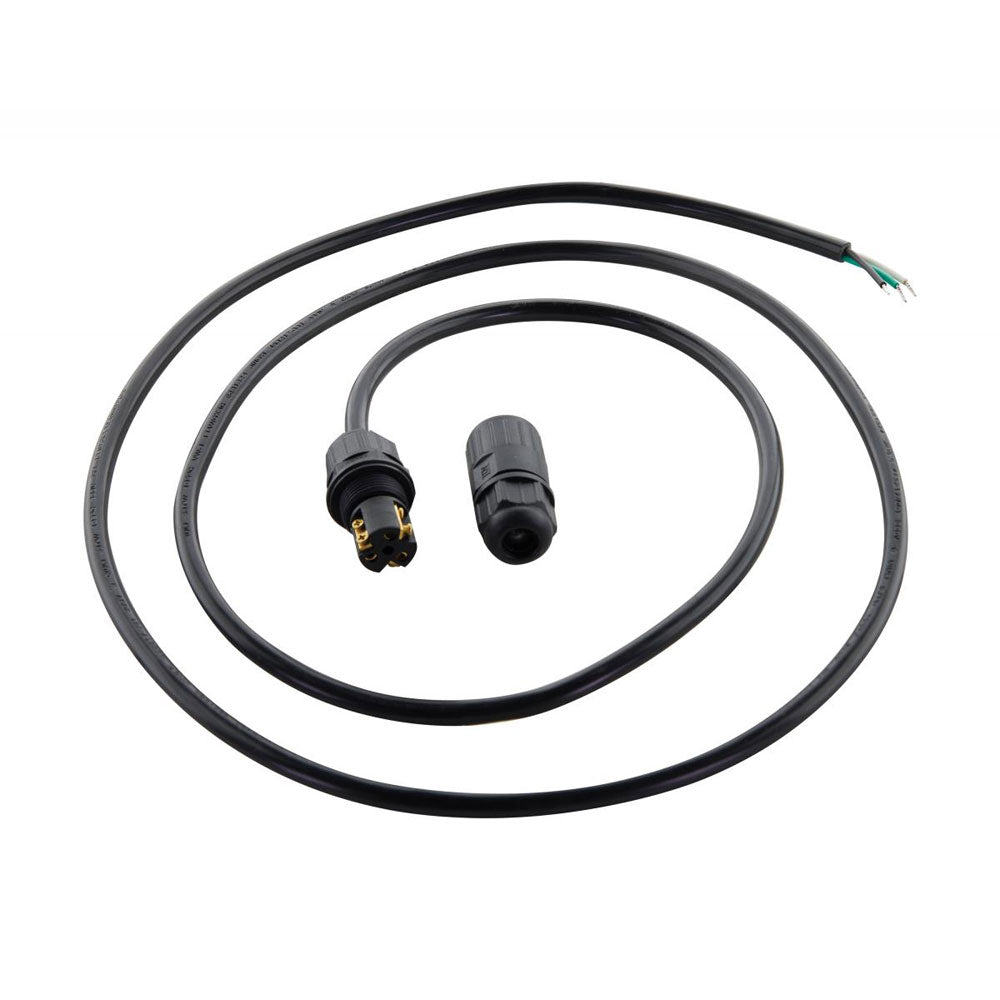Whip Connector; 5.5 Ft. IP68 Rated Black - Bees Lighting