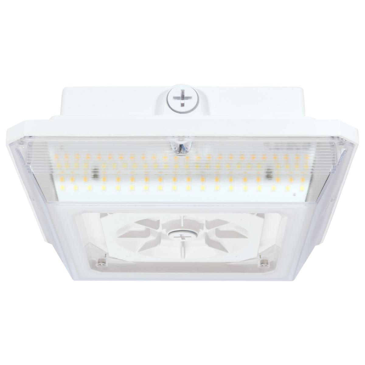 7,920-12,550 Lumens LED Standard Canopy Light, 60-90 Adjustable Watts, Selectable CCT 30K/40K/50K, 120-277V