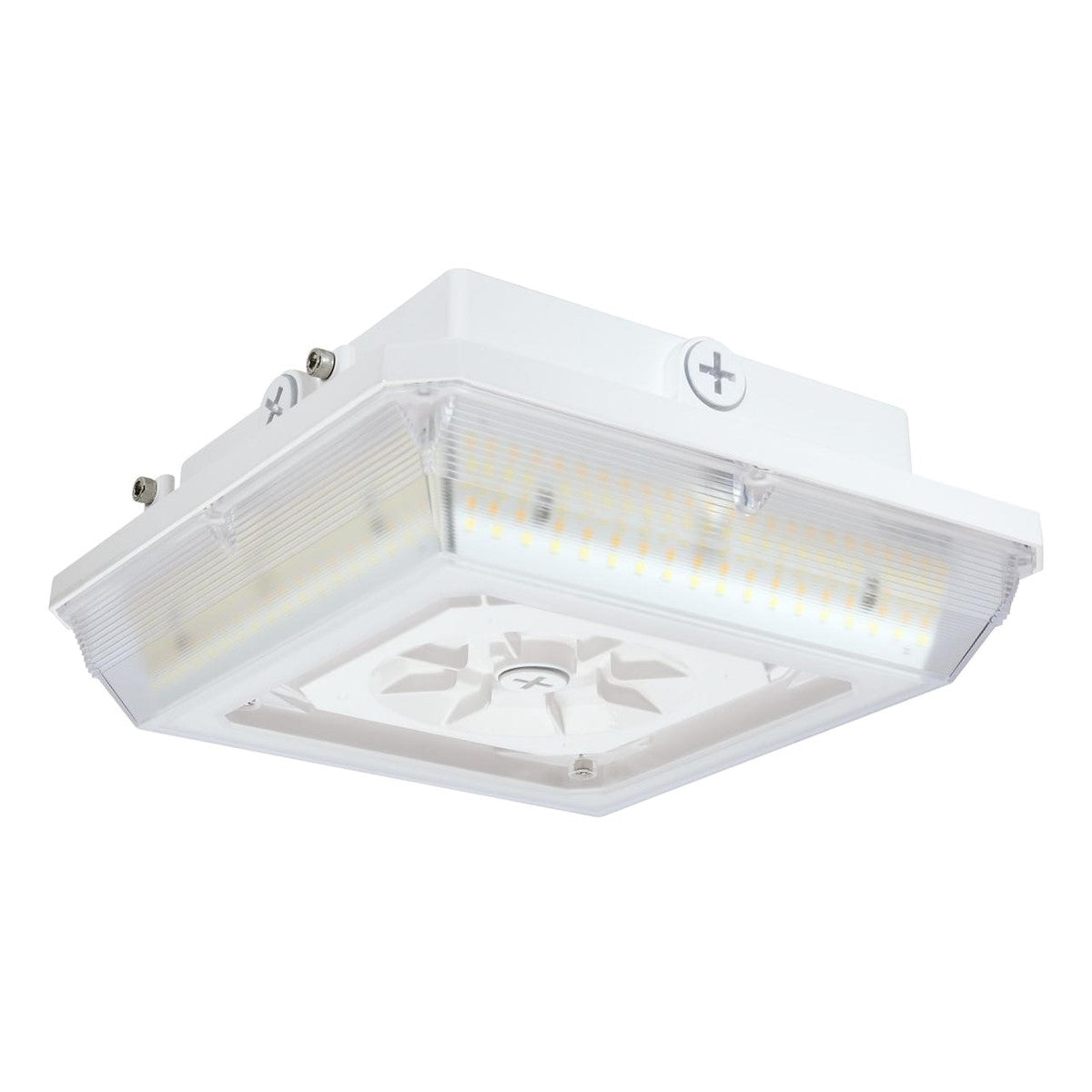 LED Parking Garage Canopy Light, 12550 Lumens, 90W, 30K/40K/50K, 120-277V