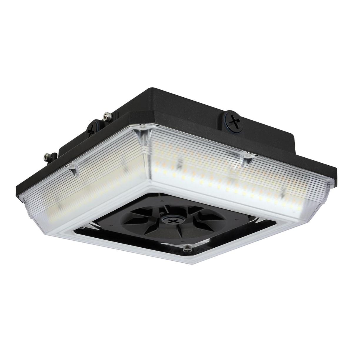 LED Parking Garage Canopy Light, 12550 Lumens, 90W, 30K/40K/50K, 120-277V - Bees Lighting
