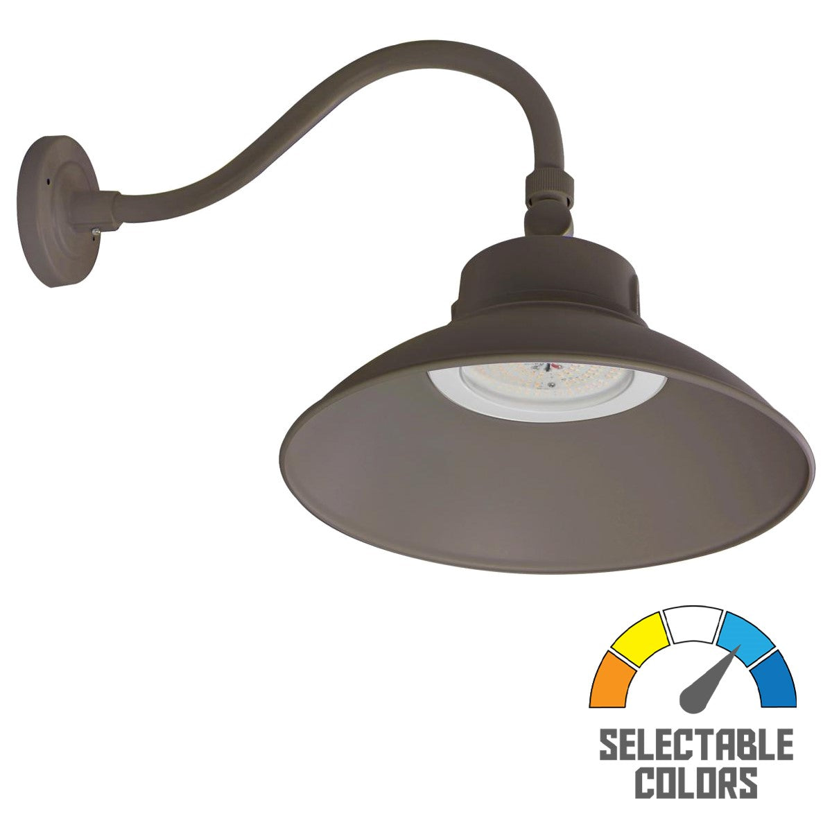 14" LED Gooseneck with Photocell, Selectable CCT - Bees Lighting