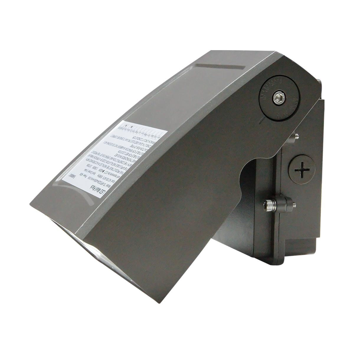 LED Cutoff Wall Pack, 40 Watts, 5000 Lumens, 30K/40K/50K, 120-277V, Adjustable Head - Bees Lighting