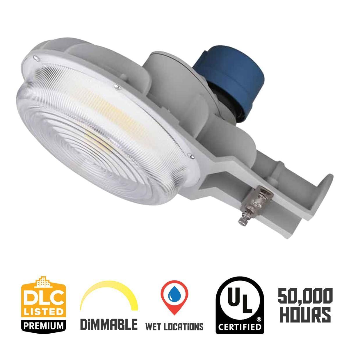 LED Yard Light With Photocell 40 Watts 6,400 Lumens 30K/40K/50K Wall Mount 120-277V - Bees Lighting