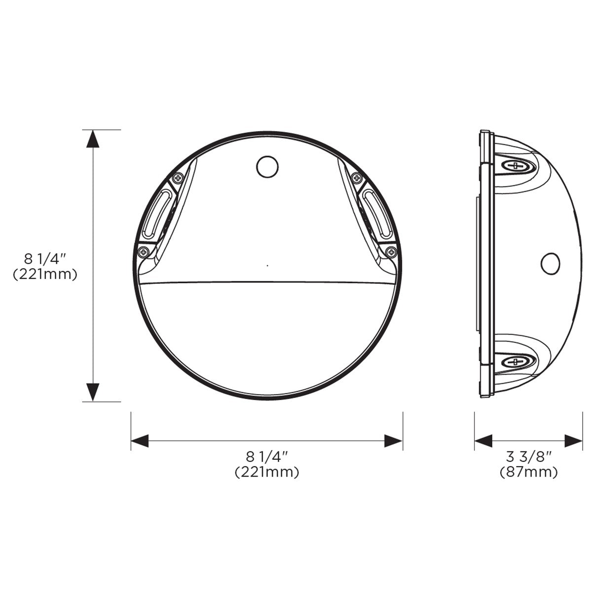 LED Mini Wall Pack With Photocell 20 Watts 2,800 Lumens 30K/40K/50K 120-277V - Bees Lighting