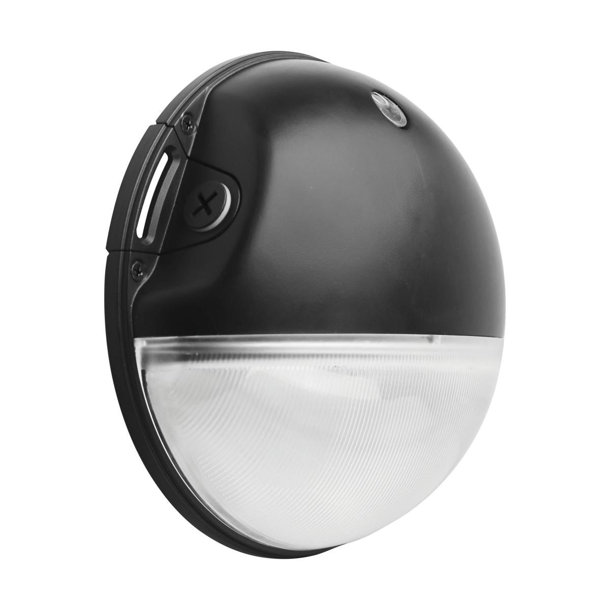 LED Mini Wall Pack With Photocell, 20W, 2800 Lumens, 30K/40K/50K, 120-277V, Black - Bees Lighting