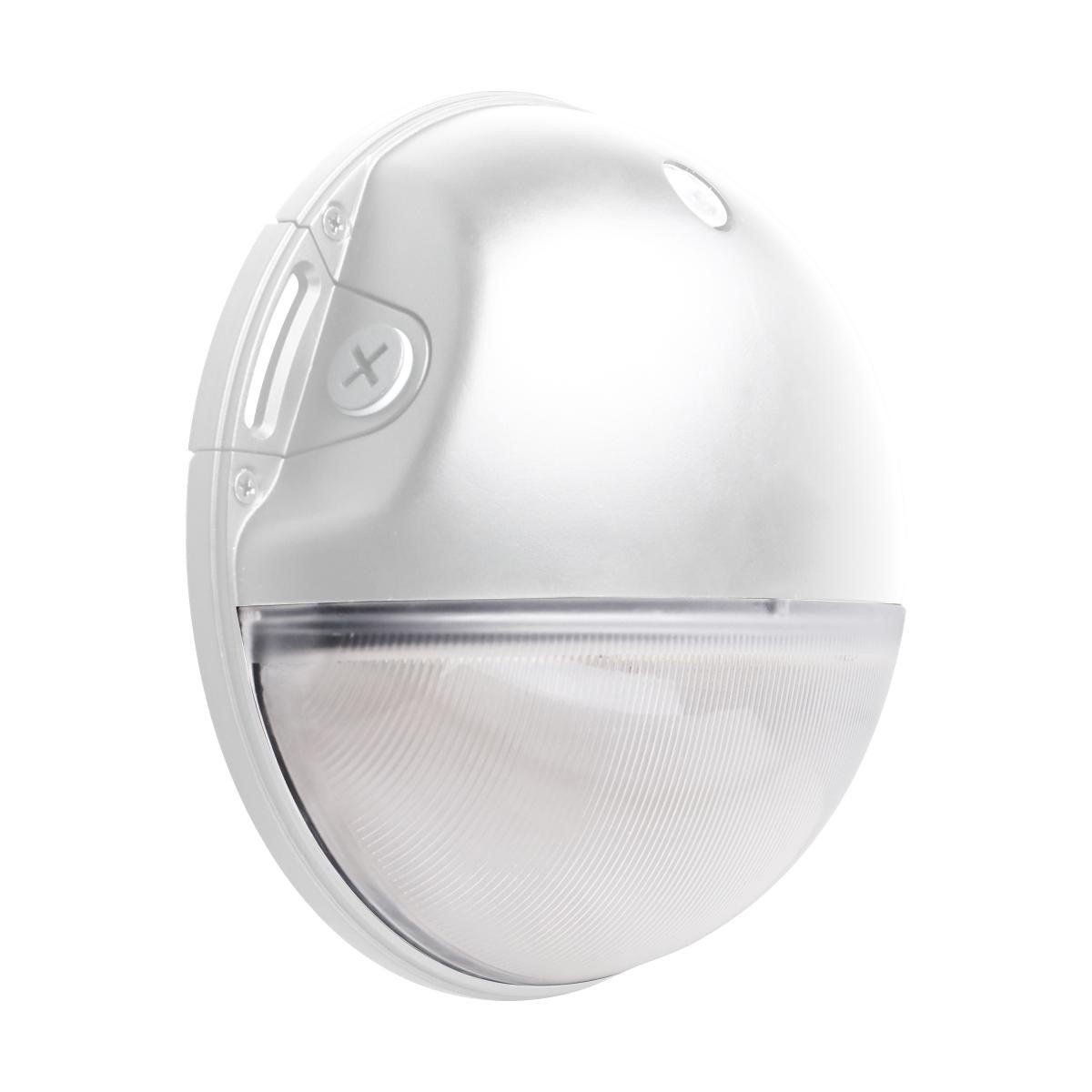 LED Mini Wall Pack With Photocell, 20W, 2800 Lumens, 30K/40K/50K, 120-277V, White