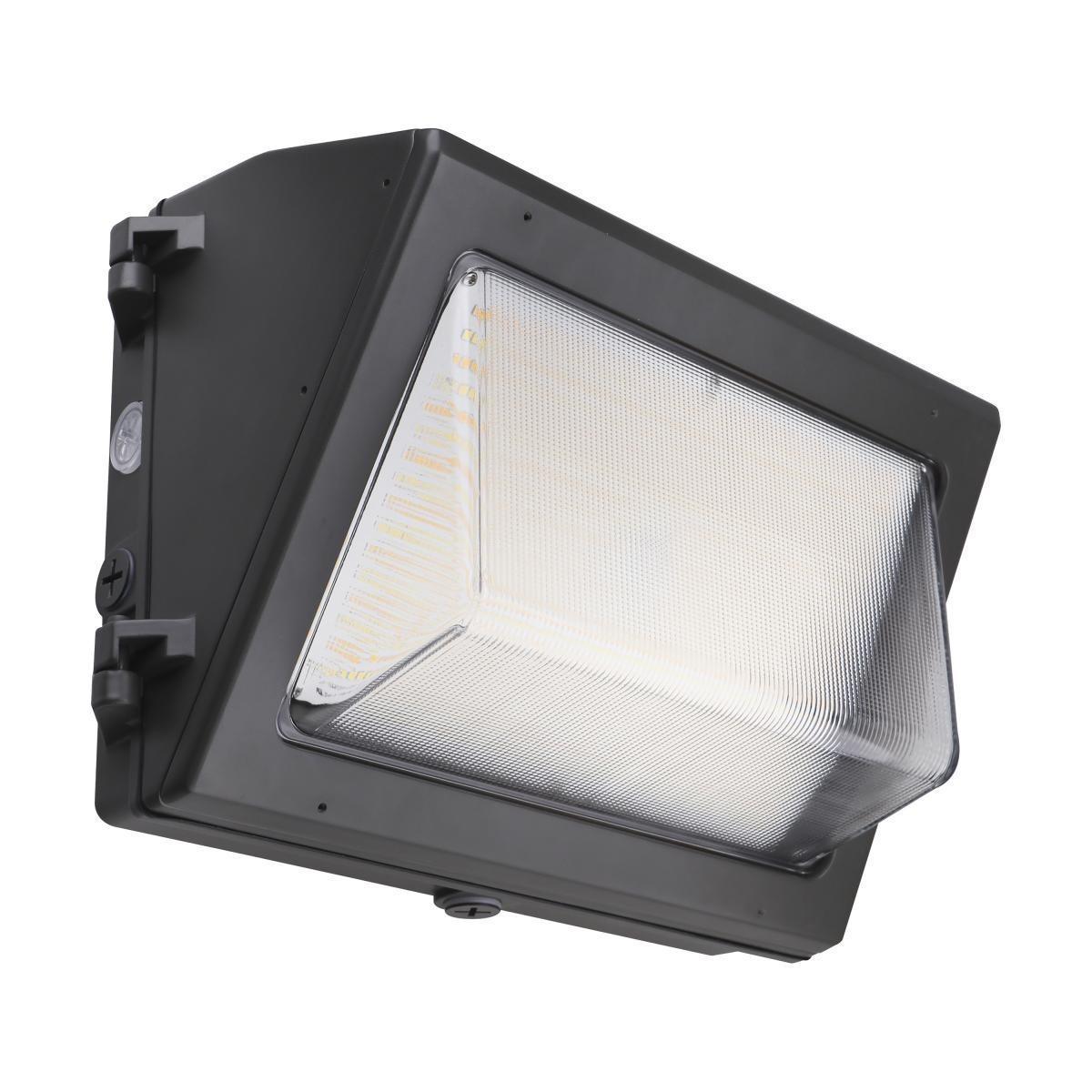 LED Standard Wall Pack With Photocell 60 Watts Adjustable 8,640 Lumens 30K/40K/50K Battery Included 120-277V