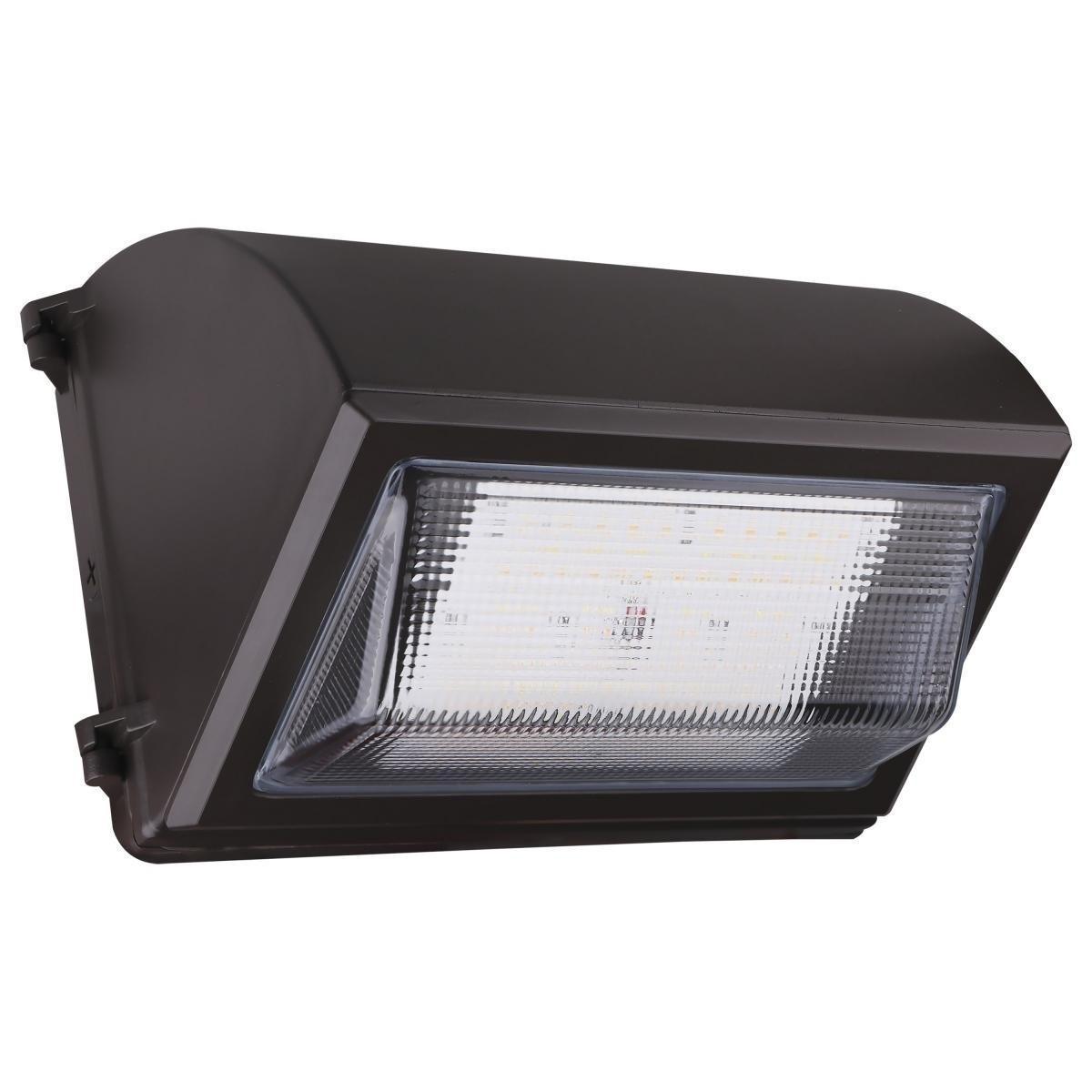LED Standard Wall Pack With Photocell 60 Watts Adjustable 8,400 Lumens 30K/40K/50K Battery Included 120-277V - Bees Lighting