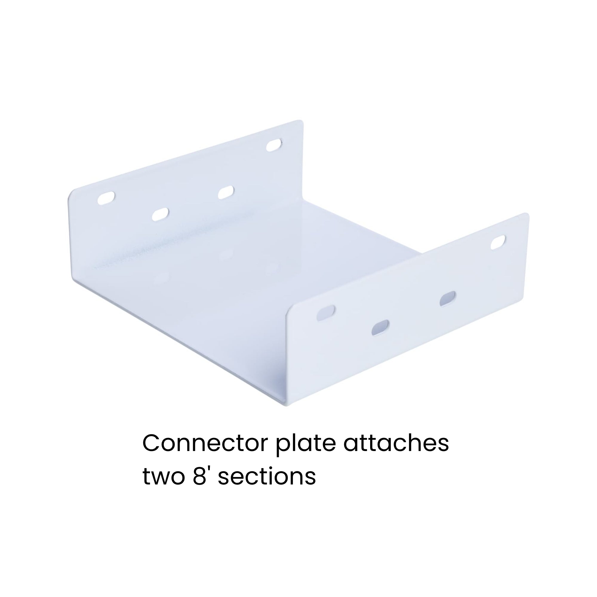 Satco|Nuvo 65-905 8-Foot Quad/Dual LED T8 Lamp-Ready Empty Body Fixture, 120-347V, Surface Mount, White