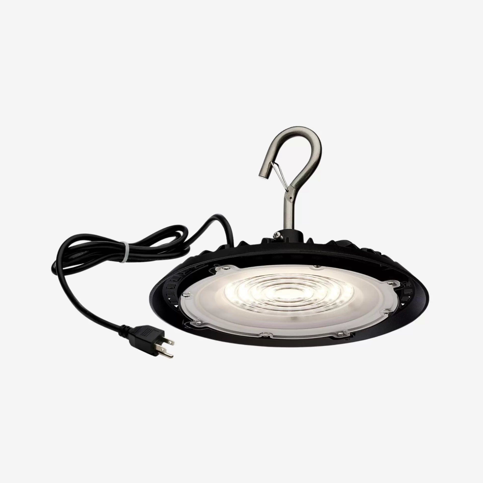 Hi-Pro LED Shop Light, 7000 Lumens, 60W LED UFO High Bay, 4000K, 120V - Bees Lighting