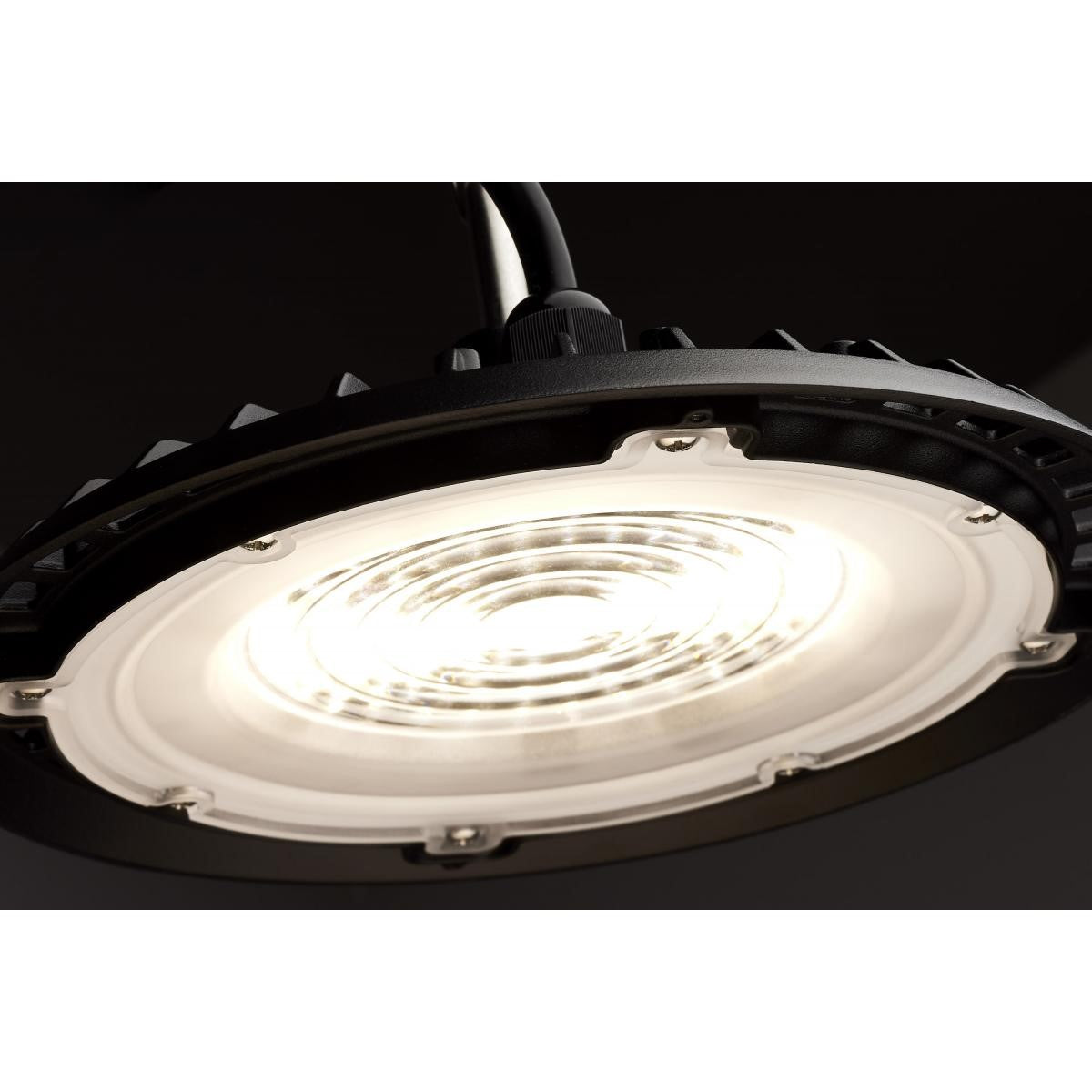 Hi-Pro LED Shop Light, 7000 Lumens, 60W LED UFO High Bay, 5000K, 120V - Bees Lighting