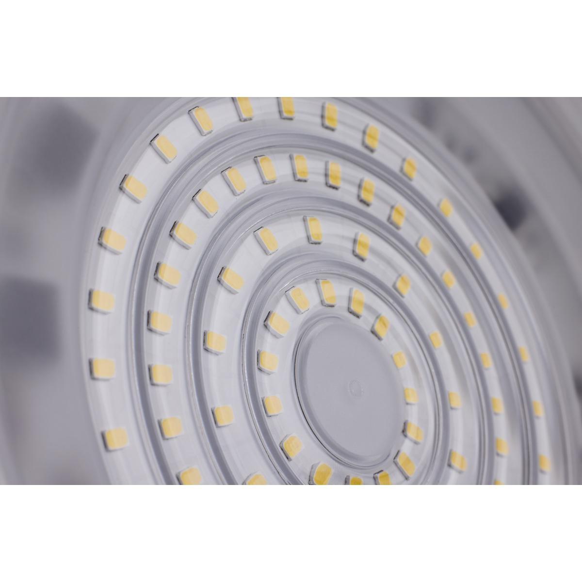 Hi-Pro LED Shop Light, 7000 Lumens, 60W LED UFO High Bay, 5000K, 120V - Bees Lighting
