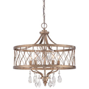 West Liberty 21" 5-Light Chandelier, Olympus Gold Finish - Bees Lighting