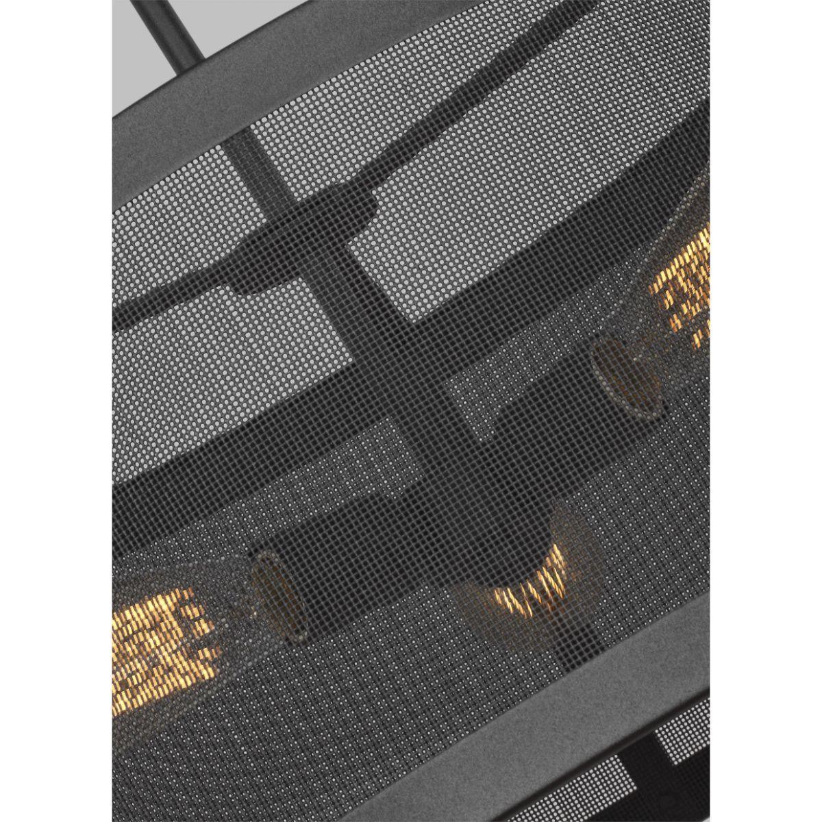 Gereon 19 in. 3 Lights Pendant Light Black Finish - Bees Lighting