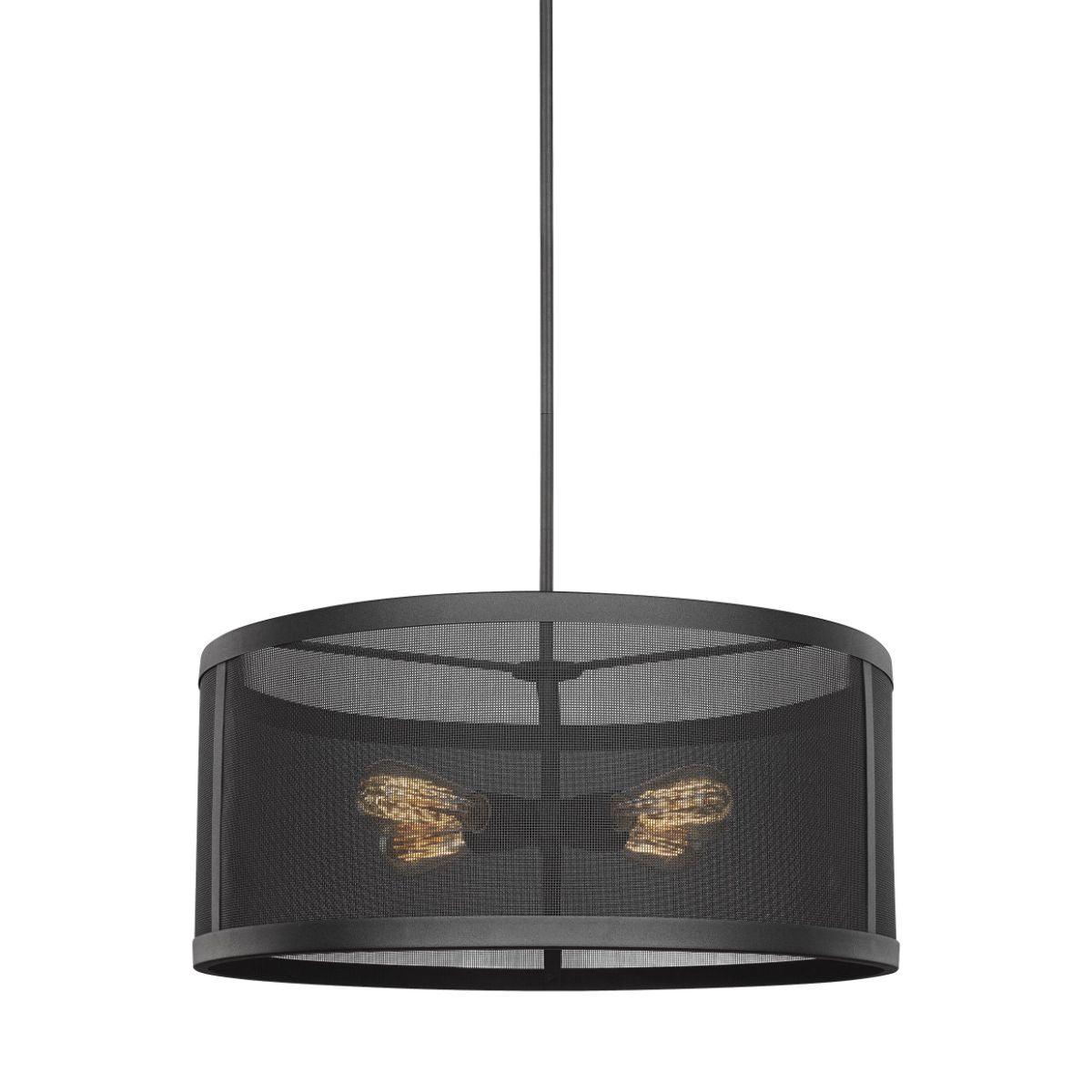 Gereon 24 in. 4 Lights Pendant Light Black Finish - Bees Lighting