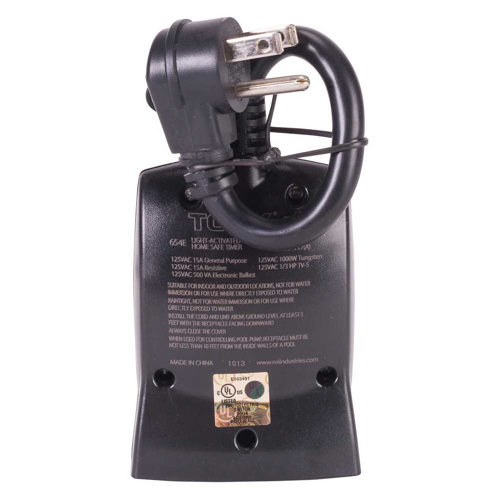 Tork 7-Day 120-Volt Photocell Activated Countdown Digital Plug-In Timer Outdoor - Bees Lighting