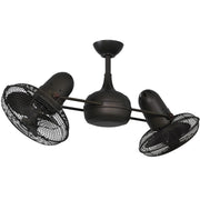 Dagny 39" Rotational Dual Ceiling Fan, Textured Bronze - Bees Lighting