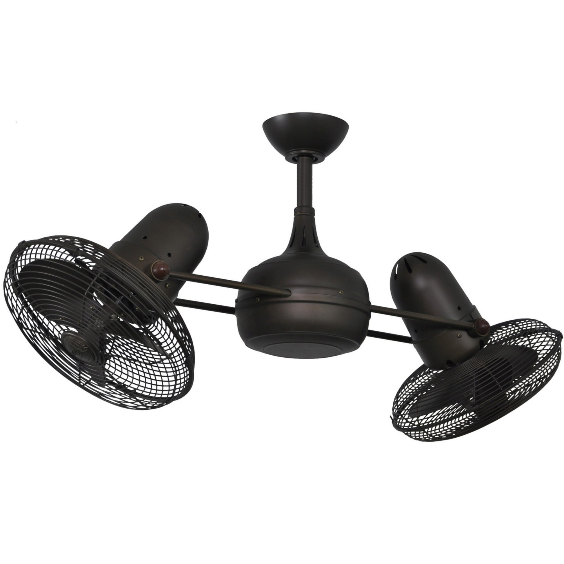 Dagny 39" Rotational Dual Ceiling Fan, Textured Bronze - Bees Lighting